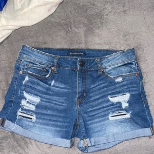 Midi Jean shorts